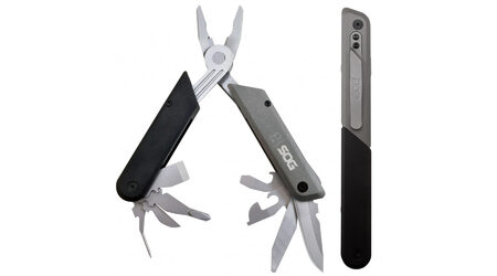 купите Мультитул SOG Baton Q3 / ID1021 (пассатижи, клинок, стамеска, открывашки, напильник, отвертки, шило) в Казани