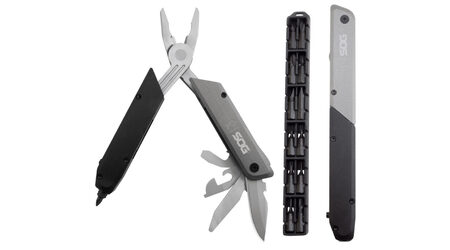 купите Мультитул SOG Baton Q4 / ID1031 (пассатижи, открывашки, напильник, клинок, бит-драйвер) в Казани