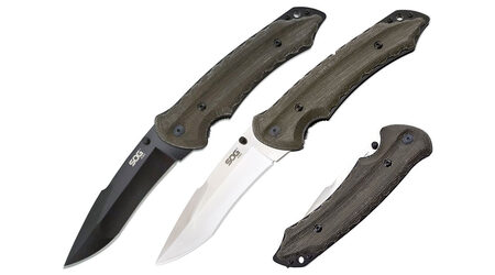 купите Нож складной SOG Kiku Folder Large Satin и Black TiNi / KU1011 - KU1012 в Казани