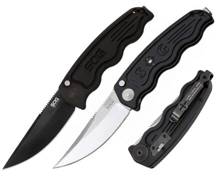 Купите автоматический нож SOG TAC Automatic Satin и Black TiNi (ST01 - ST02) в Казани в нашем интернет-магазине