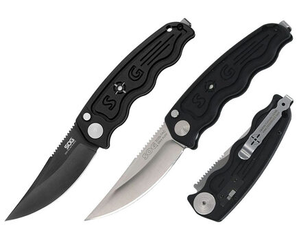 Купите автоматический складной нож SOG-TAC Mini Auto Satin и Black TiNi (ST10 - ST11) в Казани в нашем интернет-магазине