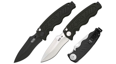 купите Полуавтоматический складной нож SOG Zoom Mini Satin и Black TiNi / ZM1001 - ZM1002 в Казани