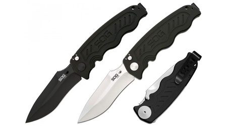 купите Полуавтоматический складной нож SOG Zoom Spring Assisted Satin и Black TiNi / ZM1011 - ZM1012 в Казани