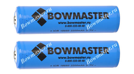 купите Литий-ионный аккумулятор с защитой BowMaster 18650 2400 mAh (2 шт.) в Казани
