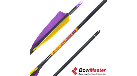 купите Стрела для лука Bowmaster Stinger натуральное оперение 5'' Shield (Боумастер Стингер) в Казани