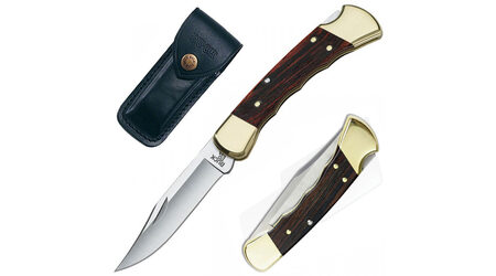 купите Нож складной Buck 110 Folding Hunter с выемками под пальцы 420HC / 0110BRSFG в Казани
