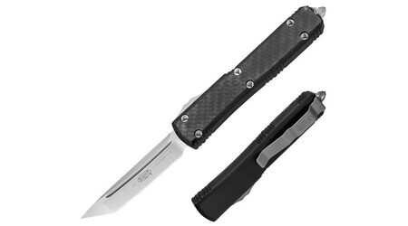 купите Автоматический выкидной нож Microtech Ultratech Tanto Contoured Chassis Carbon Fiber / 123-4CF в Казани