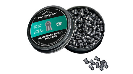купите Свинцовые пульки для пневматики SnowPeak Accurate Heavy калибр 5.5 мм в Казани