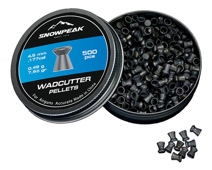 Купите cвинцовые пульки для пневматики SnowPeak WadCutter калибр 4.5 мм в Казани в нашем магазине