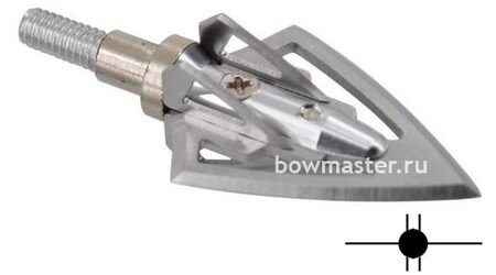 купите Наконечники охотничьи TP235 фиксированные, 100 гран, 6 лезвий (3 шт.) в Казани