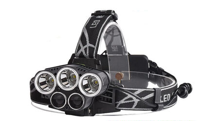 купите Светодиодный налобный фонарь Boruit P-K65L (Cree XML T6 + 2 Q5) 2200 люмен в Казани