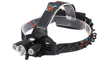 купите Светодиодный налобный фонарь UltraFire W-603 (Cree XML T6 + 2 Q5) 3500 люмен в Казани