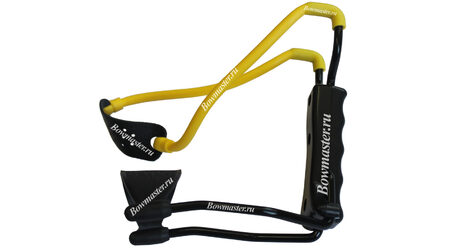 купите Рогатка для детей Man-Kung MK-T1 (черная рукоять, желтая тетива, кистевой упор) в Казани